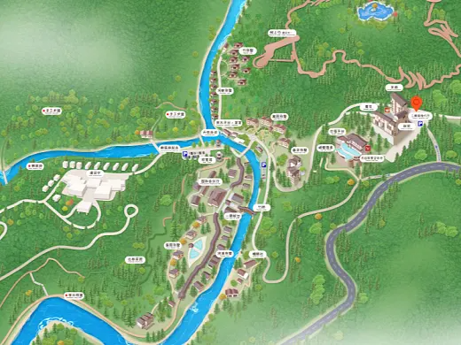西安结合景区手绘地图智慧导览和720全景技术，可以让景区更加“动”起来，为游客提供更加身临其境的导览体验。